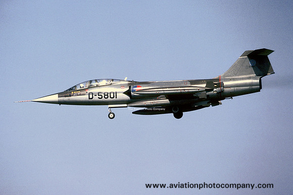Dutch Air Force Lockheed TF-104G Starfighter D-5801 (1979)