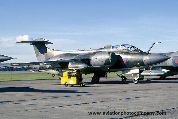 RAF 237 OCU Blackburn Buccaneer S.2A XV345 at RAF Leuchars (1974)
