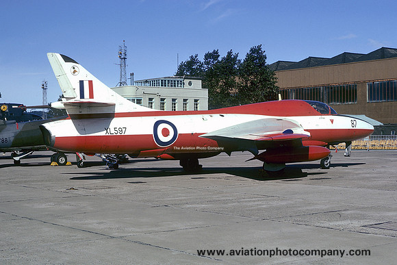 RAF 4 FTS Hawker Hunter T.7 XL597/87 (1974)