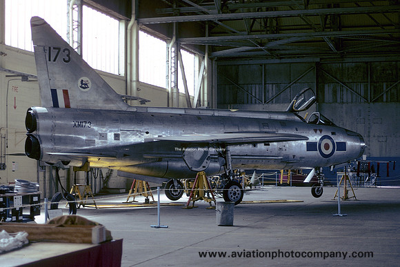 RAF Binbrook TFF English Electric Lightning F.1A XM173 (1974)