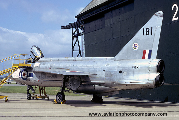 RAF Binbrook TFF English Electric Lightning F.1A XM181 (1974)