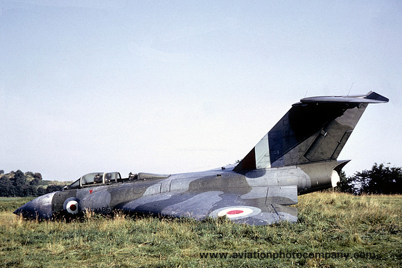 RAF Gloster Javelin FAW.6 XA816 at the Catterick Fire School (1963)