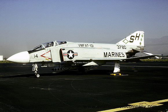 US Marines VMFAT-101 McDonnell F-4J Phantom 153780/SH-14 (1977)