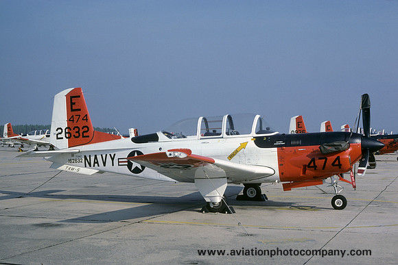 US Navy TAW-5 Beech T-34C Mentor 162632/E-474 (1984)