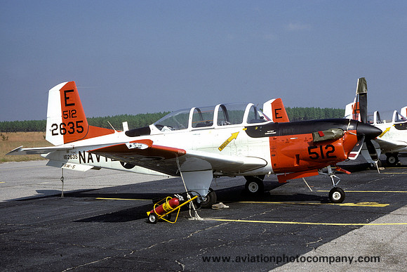 US Navy TAW-5 Beech T-34C Mentor 162635/E-512 (1984)