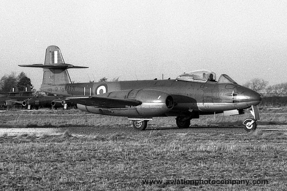RAF 12 MU Gloster Meteor F.8 WA931 at RAF Kirkbride