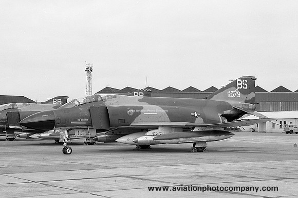 USAF 36 TFW 23 TFS McDonnell F-4D Phantom 66-7579/BS at RAF Leuchars (1971)