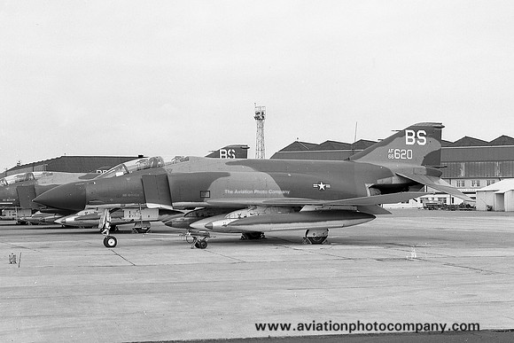 USAF 36 TFW 23 TFS McDonnell F-4D Phantom 66-7620/BS at RAF Leuchars (1971)