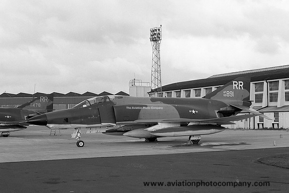 USAF 26 TRW 38 TRS McDonnell RF-4C Phantom 65-0891/RR at RAF Leuchars (1971)