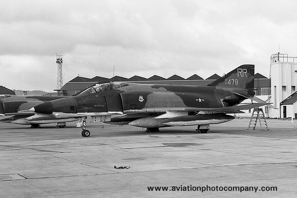 USAF 26 TRW 38 TRS McDonnell RF-4C Phantom 66-0478/RR at RAF Leuchars (1971)