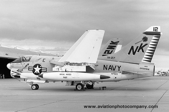 US Navy VA-27 LTV A-7E Corsair 157523/NK-412 (1973)