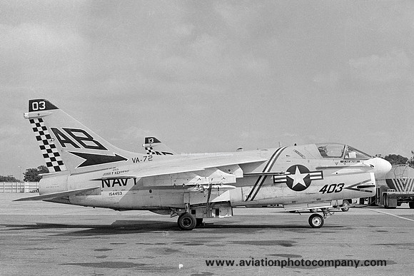 US Navy VA-72 LTV A-7E Corsair 154453/AB-403 (1974)