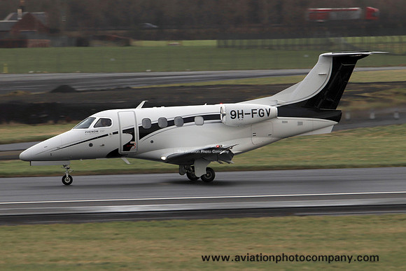 Luxwing Embraer Phenom 100 9H-FGV at Prestwick (2019)