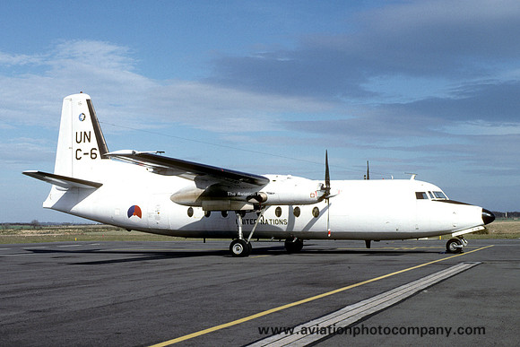 Dutch Air Force/United Nations Fokker F-27-300M Troopship C-6 (1994)