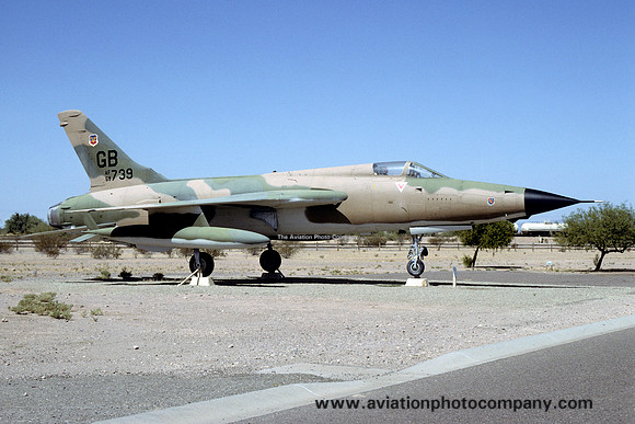 USAF Republic F-105B Thunderchief 59-1739/GB displayed at Gila Bend (1992)