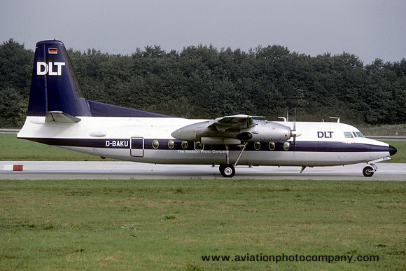 DLT Fokker F-27-200 Friendship D-BAKU (1987)