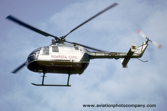 Spanish Guardia Civil Bolkow Bo105CB HU.15-81/09-111 (1990)
