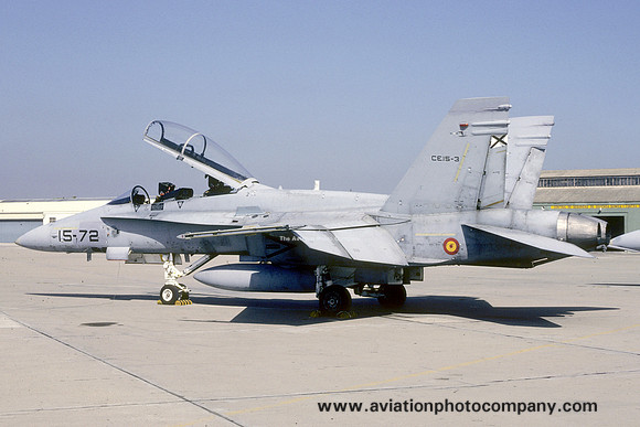 Spanish Air Force Ala 15 McDonnell Douglas EF-18B Hornet CE.15-3/15-72 (1994)