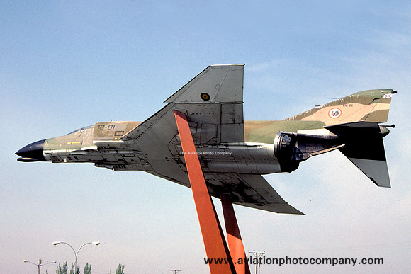 Spanish Air Force McDonnell F-4C Phantom C.12-02/12-01 displayed at Torrejon (1994)