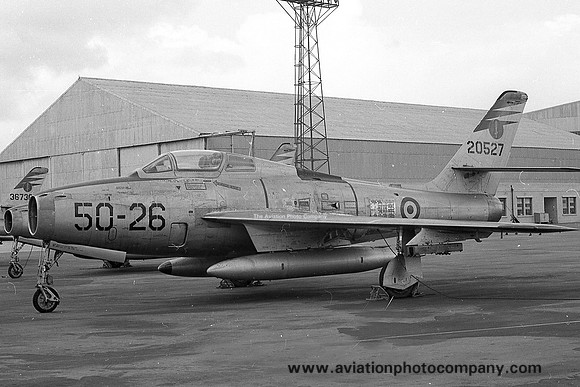 Italian Air Force 50 Stormo Republic F-84F Thunderstreak 20527/50-26 at RAF Luqa (1970)