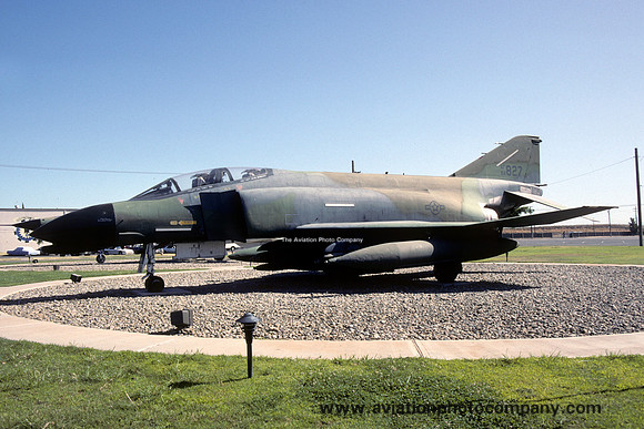 USAF McDonnell F-4C Phantom 64-0827 displayed at Mather AFB (1992)