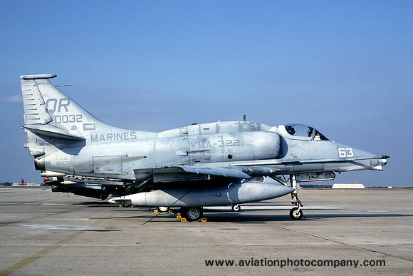US Marines VMA-322 Douglas A-4M Skyhawk 160032/QR-63 (1991)