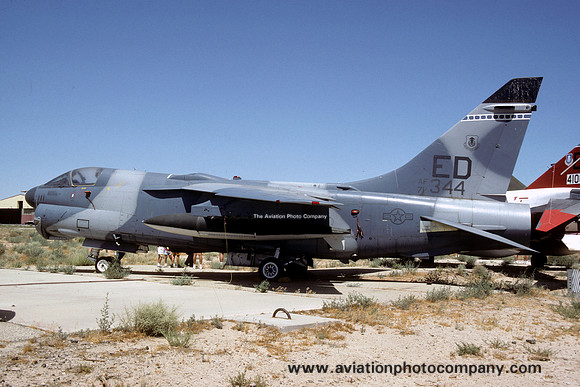 USAF 6510 TW LTV YA-7F Corsair 71-0344/ED stored at Edwards AFB (1992)
