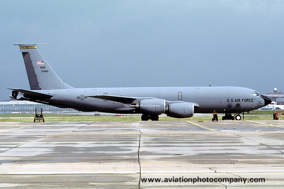 USAF 22 ARW Boeing KC-135R Stratotanker 57-1493 at Rhein Main (2000)