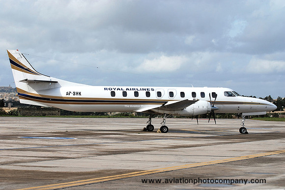 Royal Airlines (Pakistan) Swearingen Metro III AP-BHK at Malta Luqa IAP (2008)