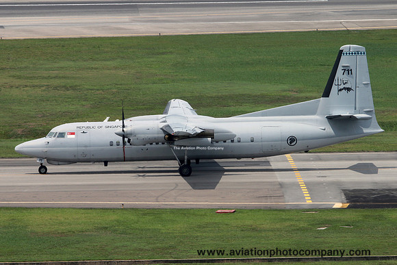 Singapore Air Force 121 Squadron Fokker F-50UTA 711 (2015)