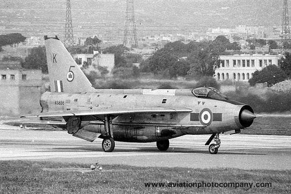 RAF 5 Squadron English Electric Lightning F.6 XS898/K at RAF Luqa (1975)