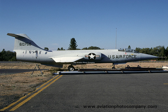 USAF Lockheed F-104C Starfighter 56-0756 displayed at Grass Valley (2000)