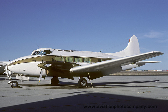 Flight Research Inc De Havilland DH.104 Dove 5A N4916V at Mojave (1985)