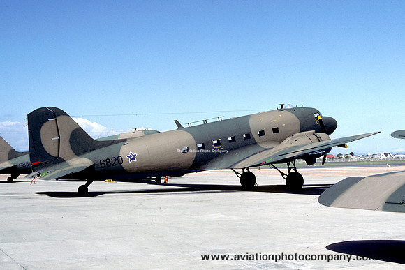 South African Air Force 25 Squadron Douglas C-47A Dakota 6820 (1989)