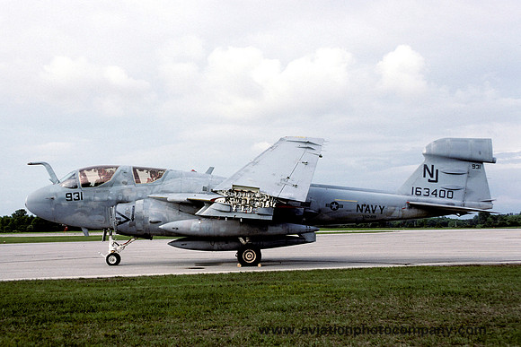 US Navy VAQ-129 Grumman EA-6B Prowler 163400/NJ-931 (1992)