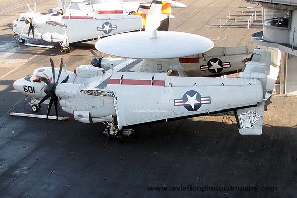 US Navy VAW-124 Grumman E-2C Hawkeye 165299/AJ-601 on board USS George HW Bush (2011)