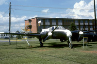 US Army Beech U-8A Seminole 52-1700 displayed at Fort Rucker (1976)