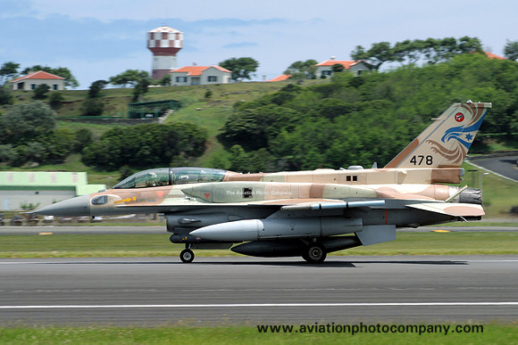 Israeli Defense Forces 253 Squadron Lockheed F-16I 478 at Lajes (2009)