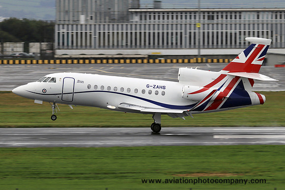 RAF 32 Squadron Dassault Envoy IV CC.1 G-ZAHS at Prestwick (2023)