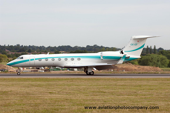 Tyrolean Jet Service GmbH Gulfstream 550 OE-IZI at Luton (2015)
