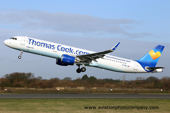 Thomas Cook Airbus A321-200 G-TCDB at Manchester (2014)