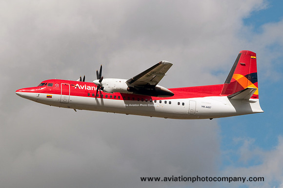 Avianca Fokker 50 HK-4497 at Bogota IAP (2013)