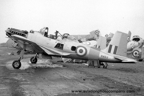 RAF Boulton Paul Balliol T.2 WN153 at RAF Silloth (1960)