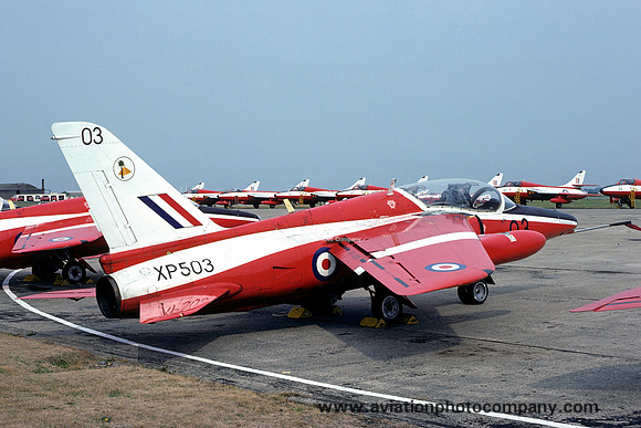 RAF 4 FTS Folland Gnat T.1 XP503 (1975)