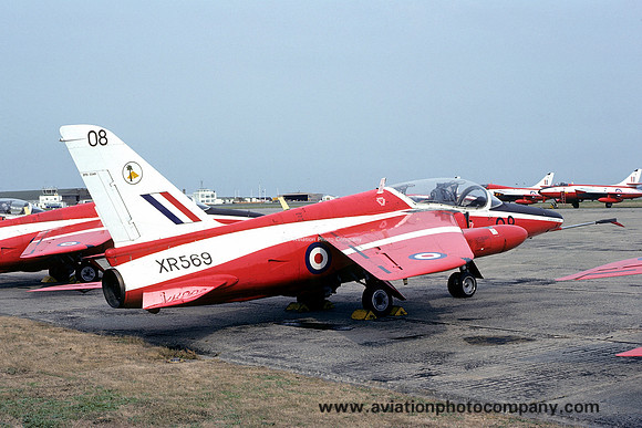RAF 4 FTS Folland Gnat T.1 XR569 (1975)