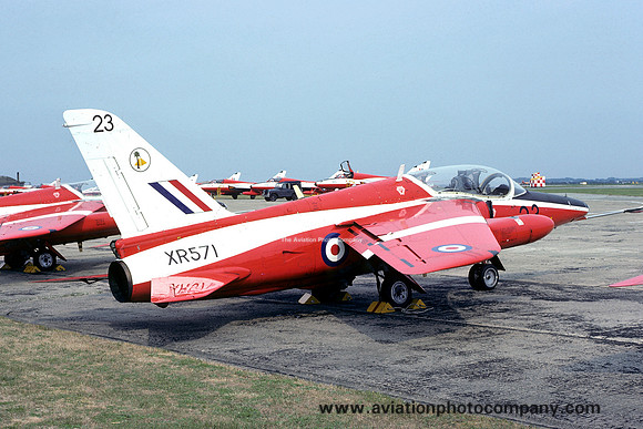 RAF 4 FTS Folland Gnat T.1 XR571 (1975)