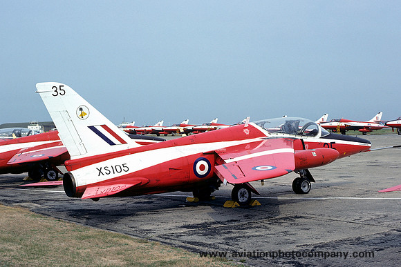 RAF 4 FTS Folland Gnat T.1 XS105 (1975)