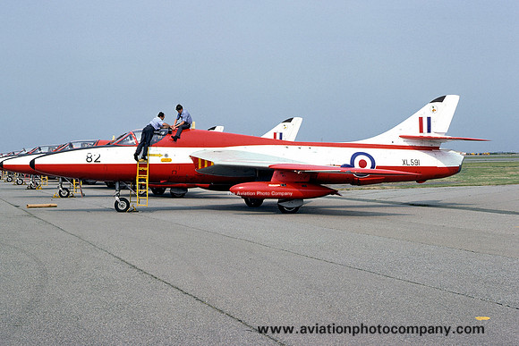 RAF 4 FTS Hawker Hunter T.7 XL591 (1975)