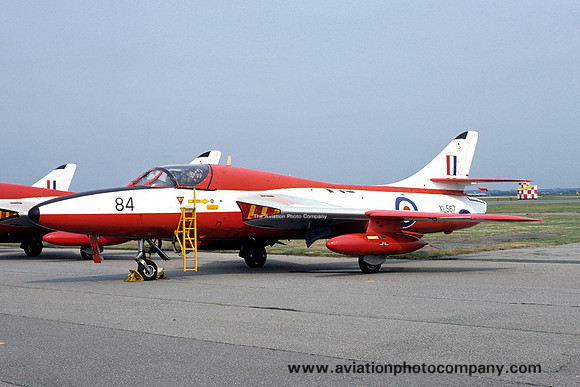RAF 4 FTS Hawker Hunter T.7 XL567 (1975)