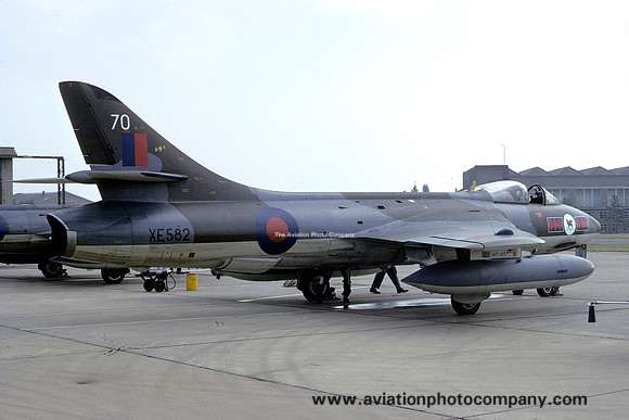 RAF 45 Squadron Hawker Hunter FGA.9 XE582/70 (1975)